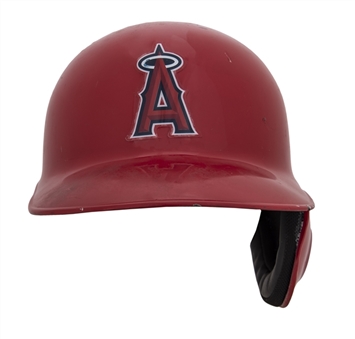 2018 Albert Pujols Game Used Los Angeles Angels Batting Helmet Used To Hit Career Home Run #631 Passing Griffey Jr For 6th All Time Player (MLB Authenticated)